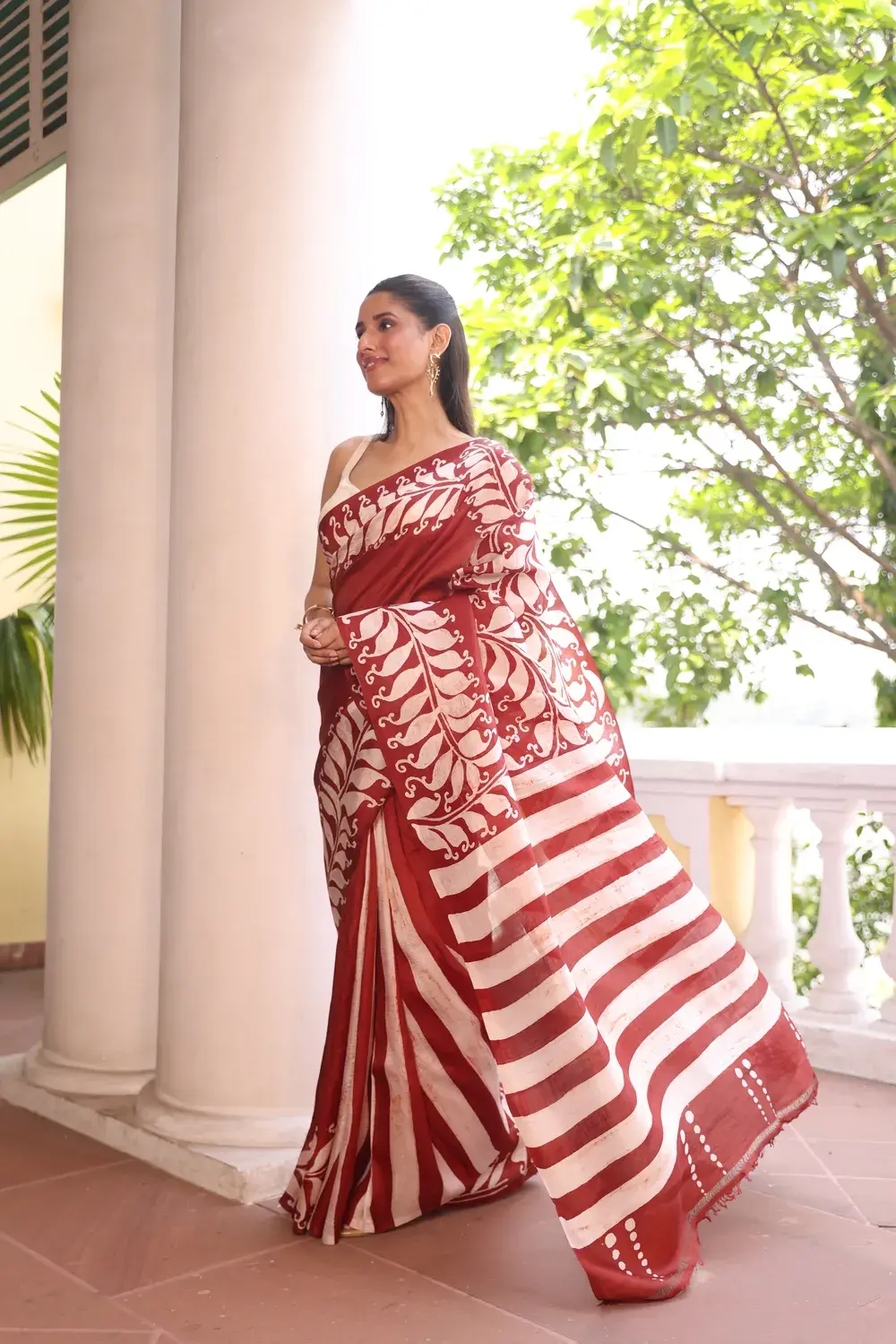 Deep Brown Pure Silk