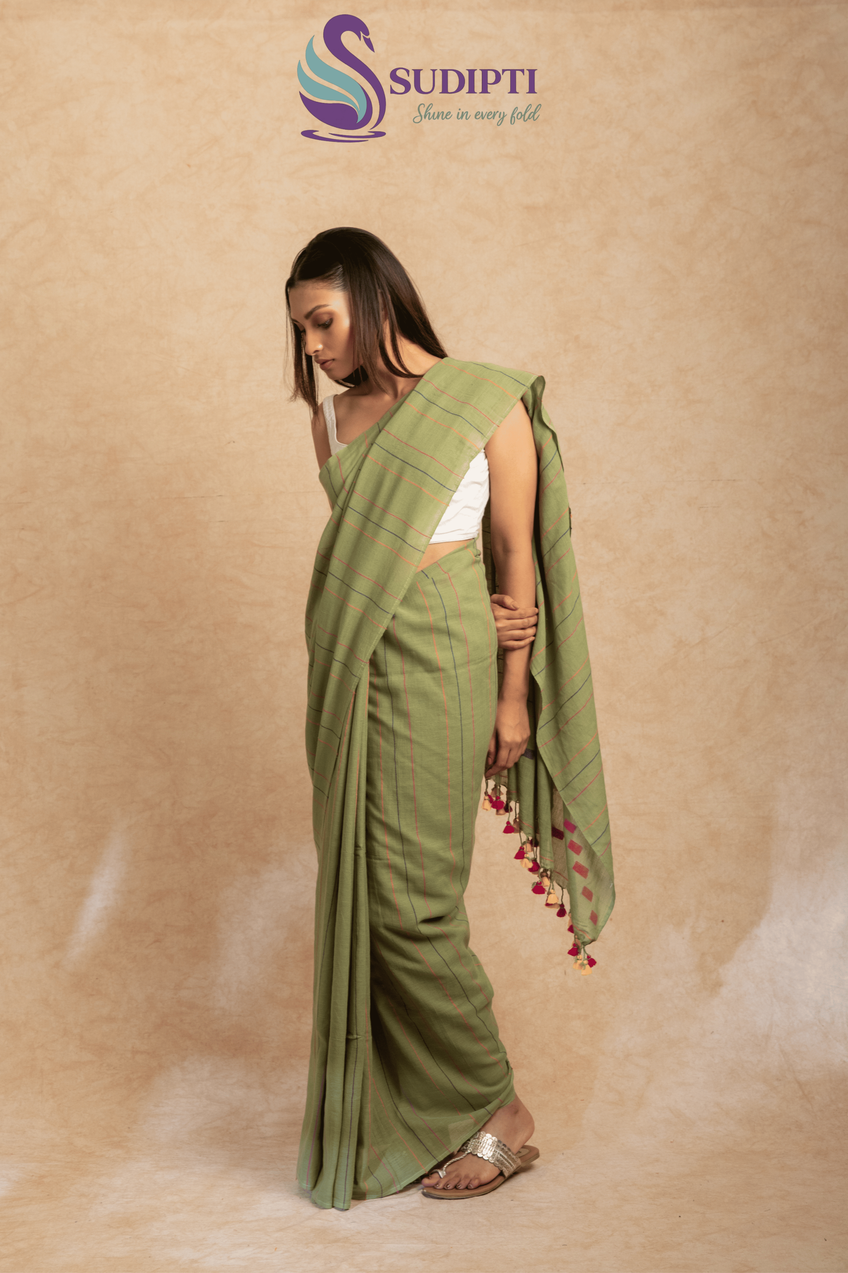 Meadow Muse Cotton Saree