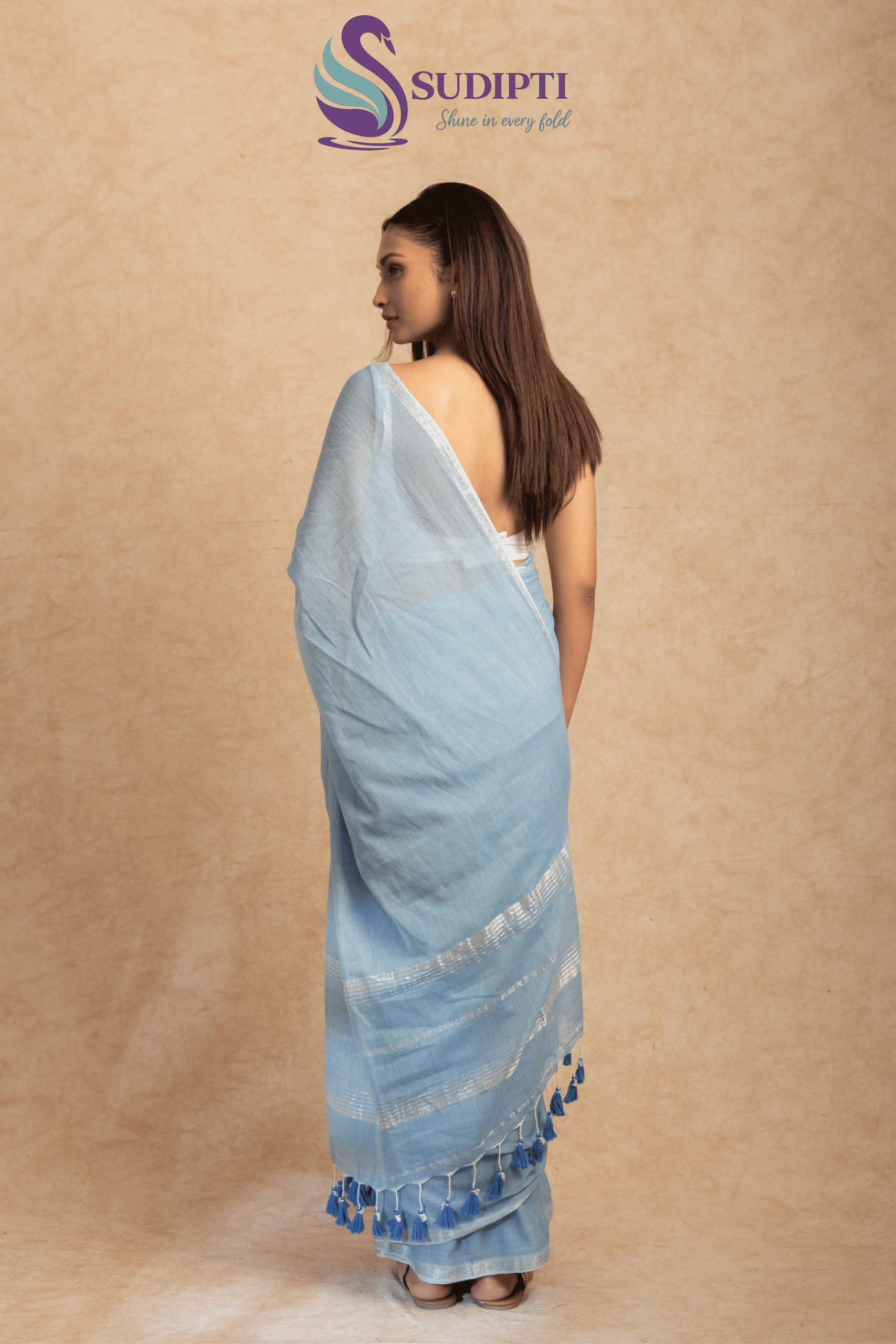 Sky Whisper Cotton Saree