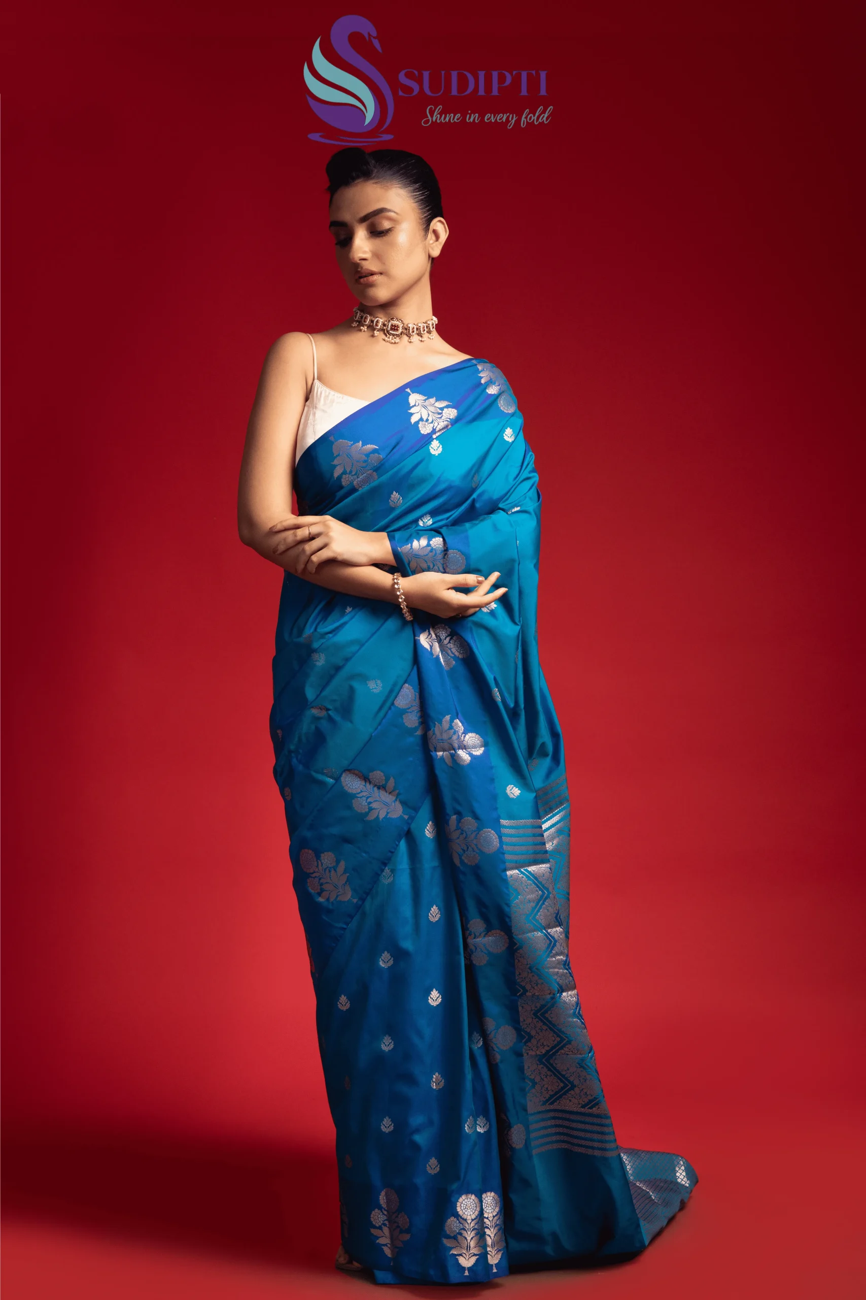 Azure Royale Banarasi Saree