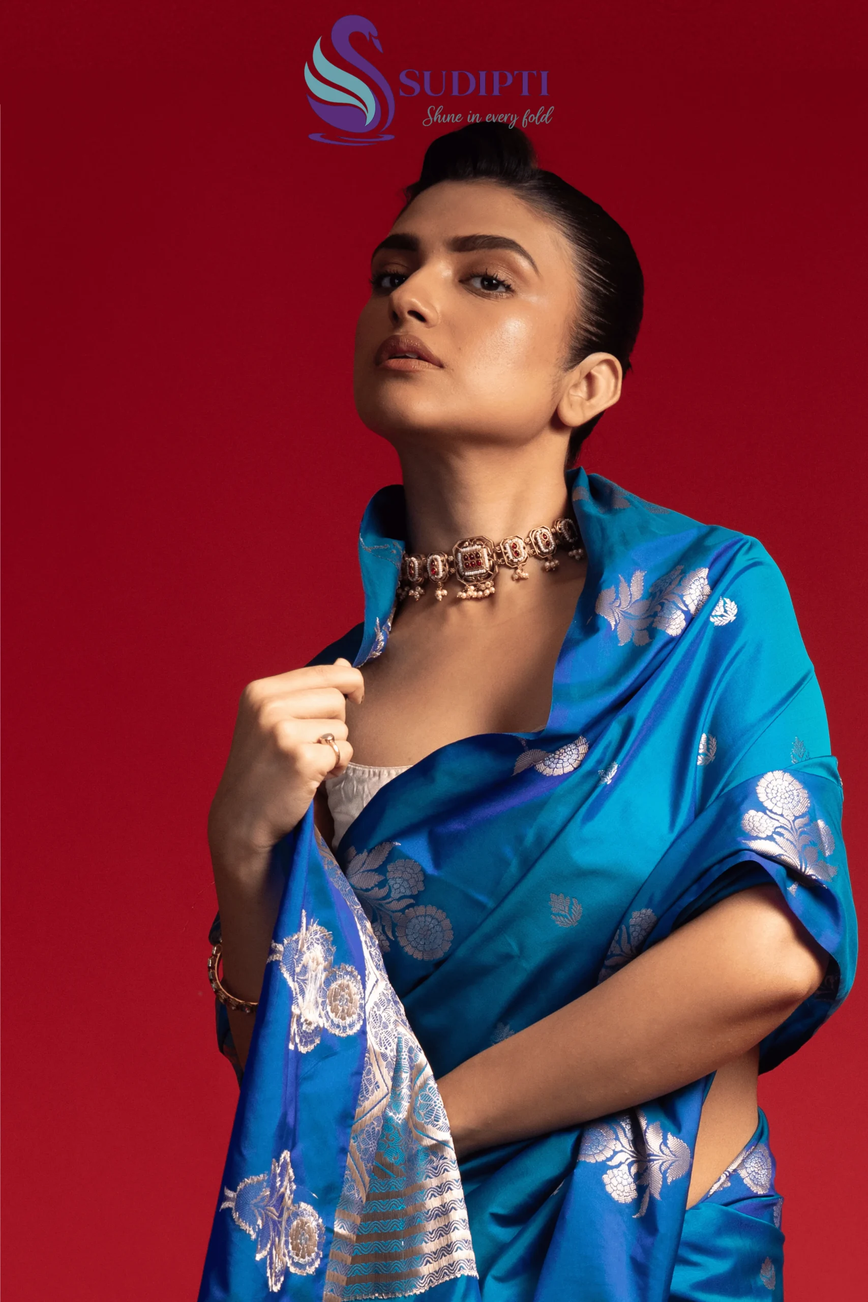 Azure Royale Banarasi Saree