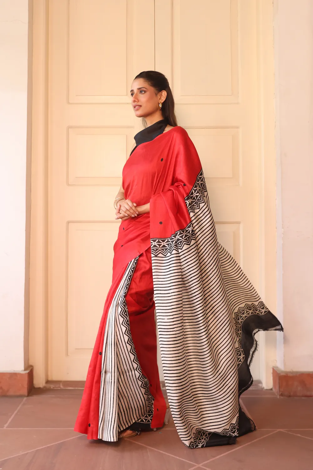 Red Pure Silk Saree