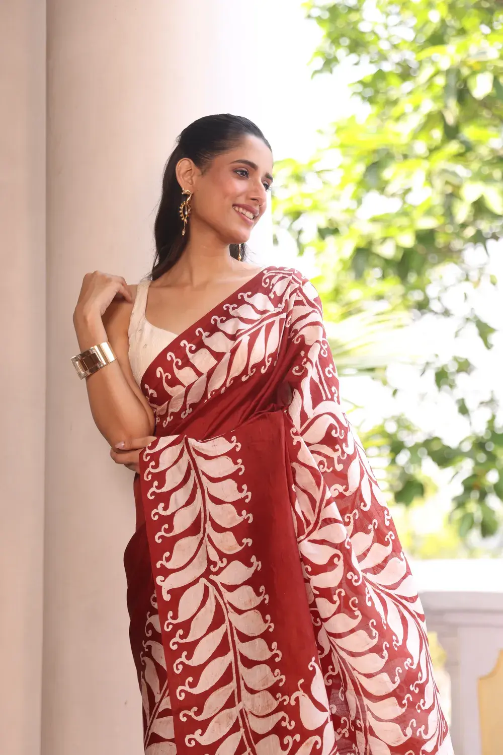 Deep Brown Pure Silk