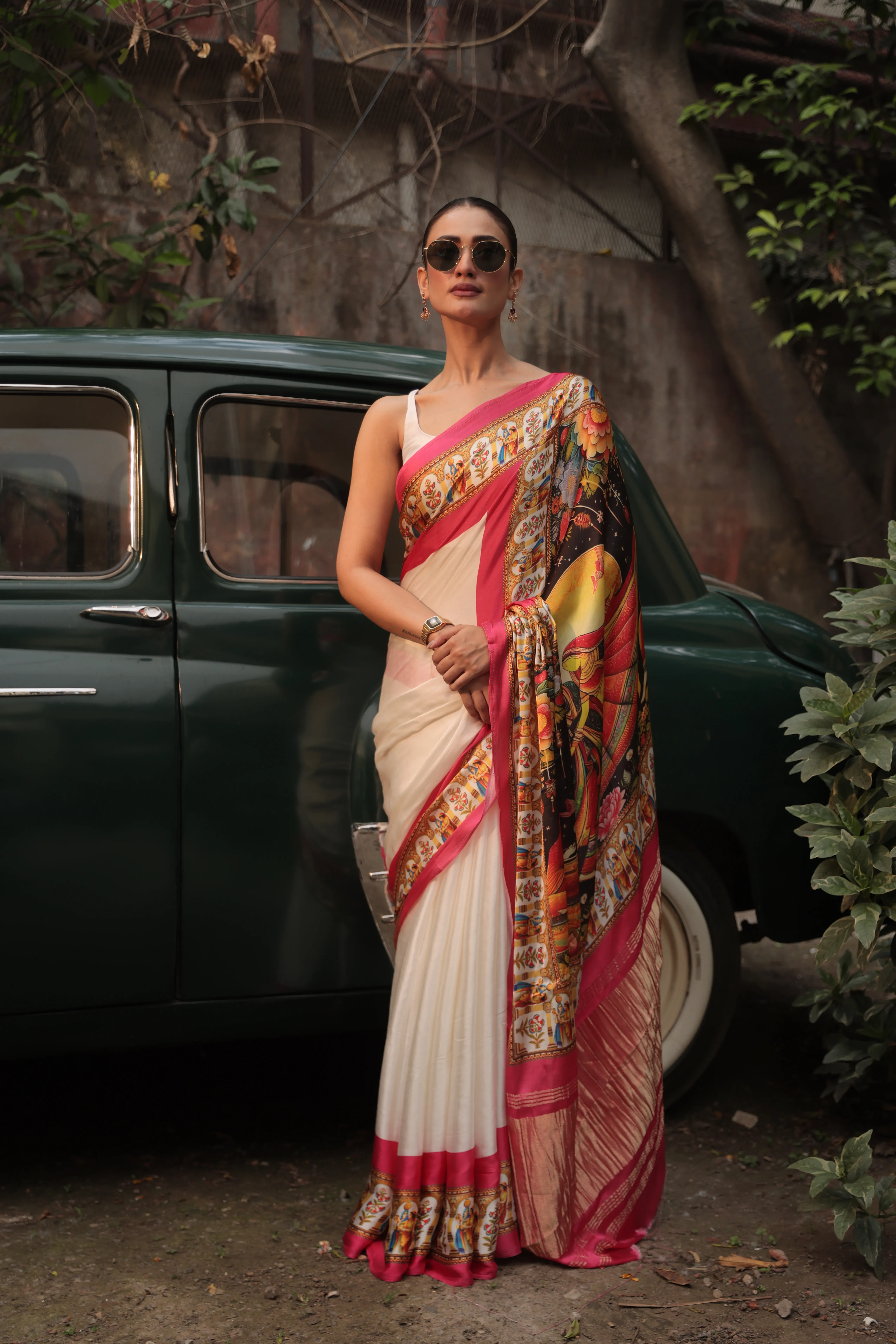 Royal Canvas Digital Print Saree