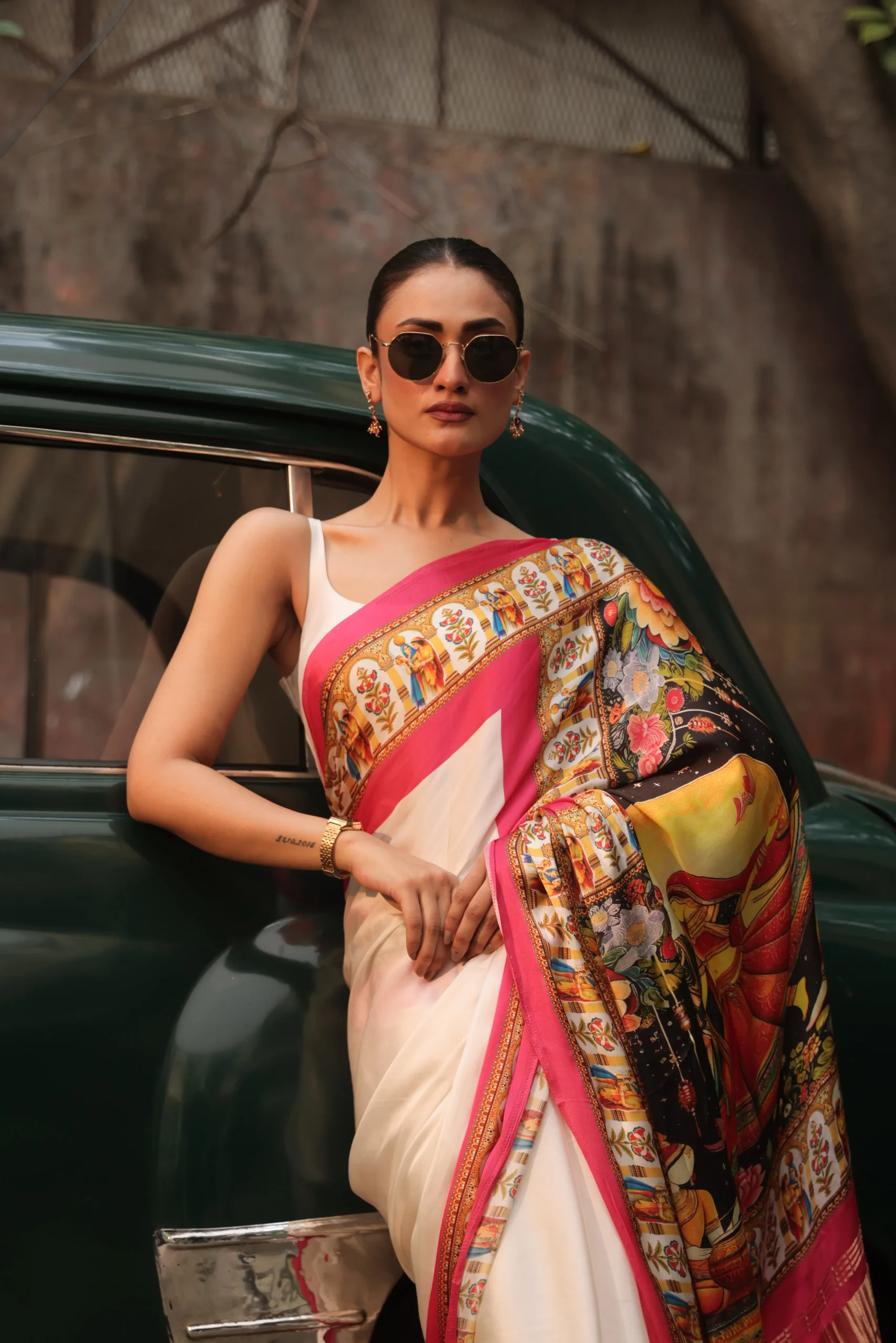 Royal Canvas Digital Print Saree