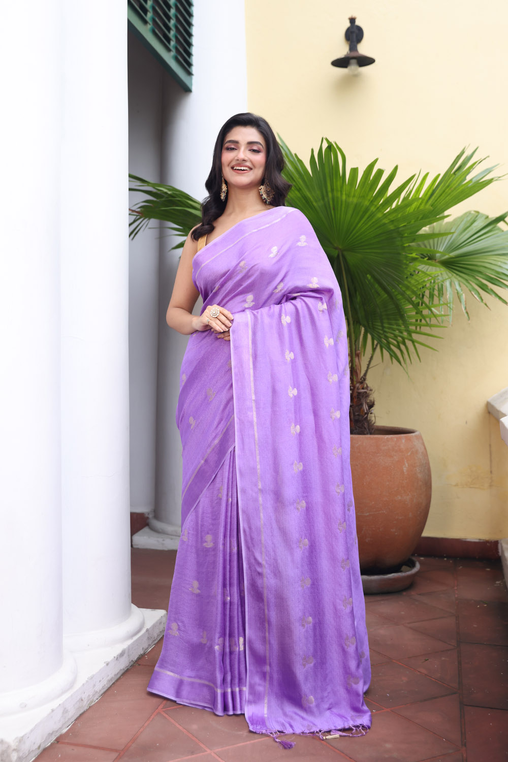 Lavender Whisper Banarasi Saree